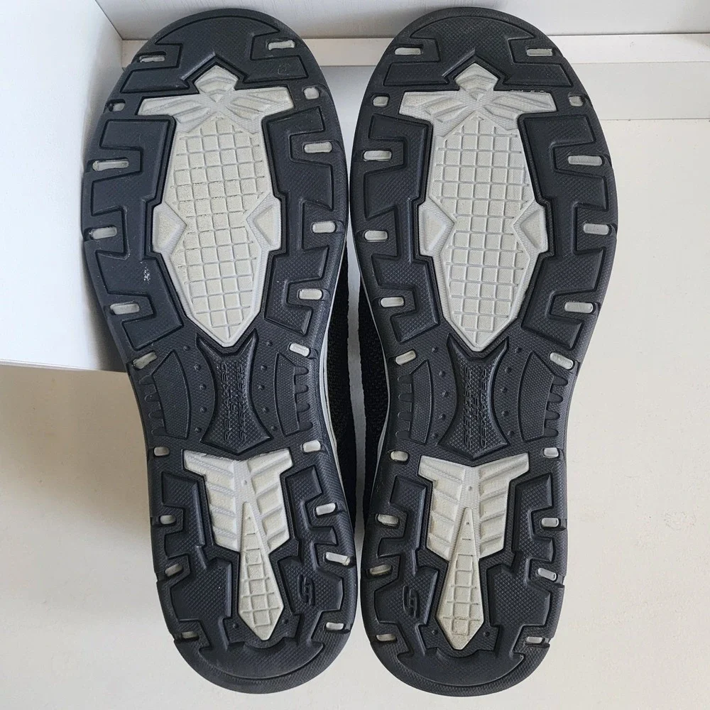 Skechers Men's Size 14  Relaxed Fit Expected Gomel Casual Slip-on Black Sneaker